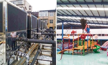 空气能热水设备助力水上乐园节能降耗