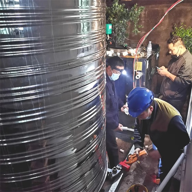 智博助力方舱医院空气源热水系统建设