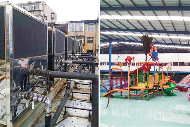 空气能热水设备助力水上乐园节能降耗