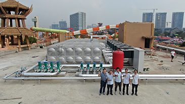 广东顺德华侨城欢乐海岸PLUS玛雅水上主题乐园热水项目案例