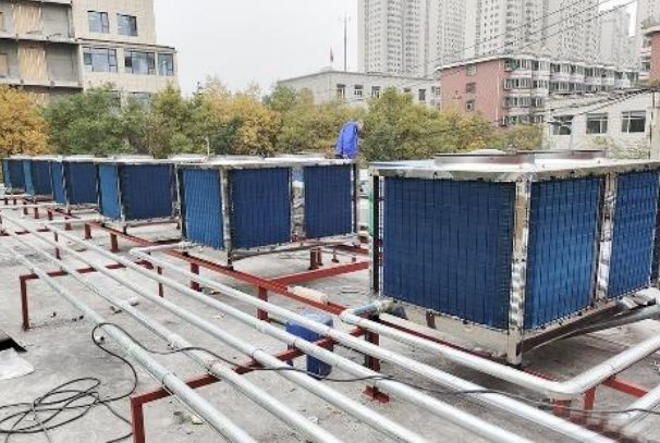 山西太原科技大学——-20℃低温区8台热泵保障万名学子热水