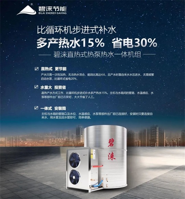 新品上市|碧涞全直热泵热水一体机，和复杂工程安装说拜拜