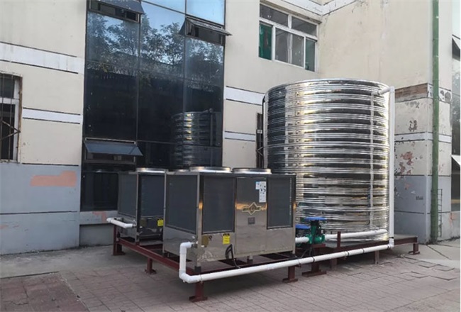 学校用直热空气能热水机组，冬天再冷也不慌