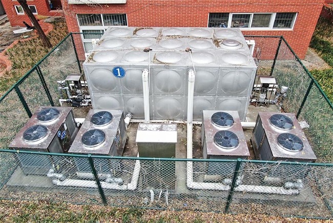 碧涞空气源热泵满足山东学校热水工程节能稳定需求