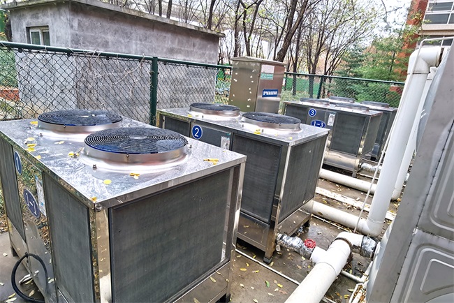 碧涞空气源热泵满足山东学校热水工程节能稳定需求