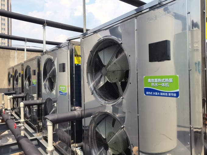 商用热水工程用闭式承压直热热泵热水系统，故障少安装简