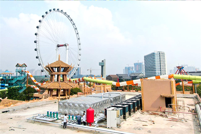 顺德华侨城水上乐园热水工程,碧涞空气能热泵引领热水革命