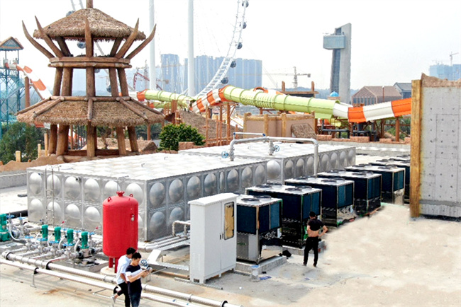 顺德华侨城水上乐园热水工程,碧涞空气能热泵引领热水革命