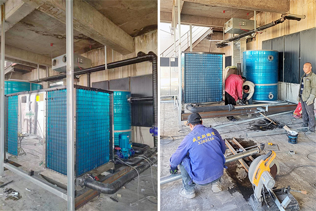 山西省太原市夜未央足疗养生会所采用智博设备，实现高效制冷、供暖与热水供应