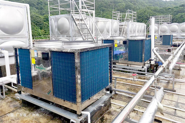 碧涞空气源热泵热水机为广州二中打造绿色热水新体验