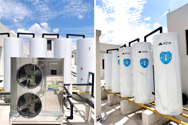 碧涞闭式承压直热热泵热水系统成浙江省金华市浦江县浦南公安局热水项目的明智选择